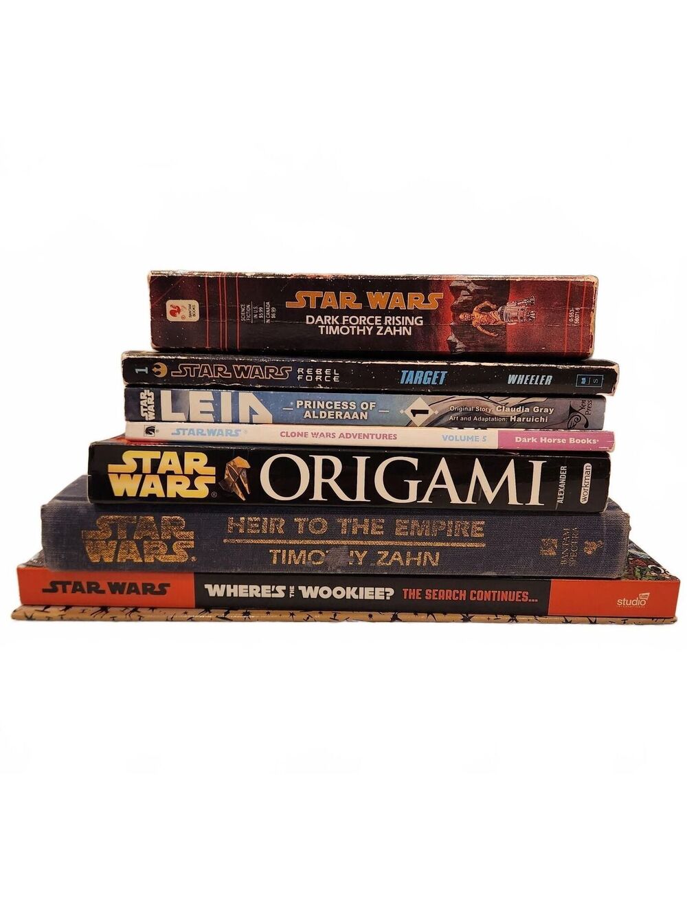Lot Of 8 Star Wars Books Some First Edition Timothy Zahn Vintage